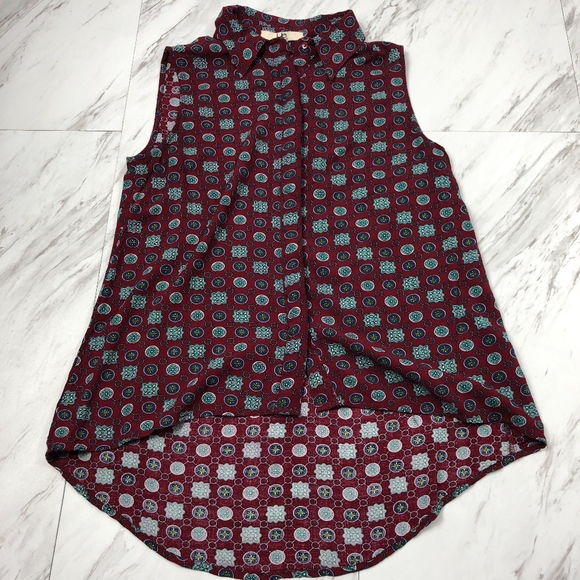 Ya Los Angeles Tops - Hi Low Sleeveless Blouse Size Small NWOT